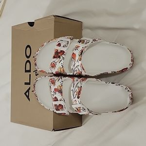 ALDO VEGAN LEATHER slide Sandal 👡